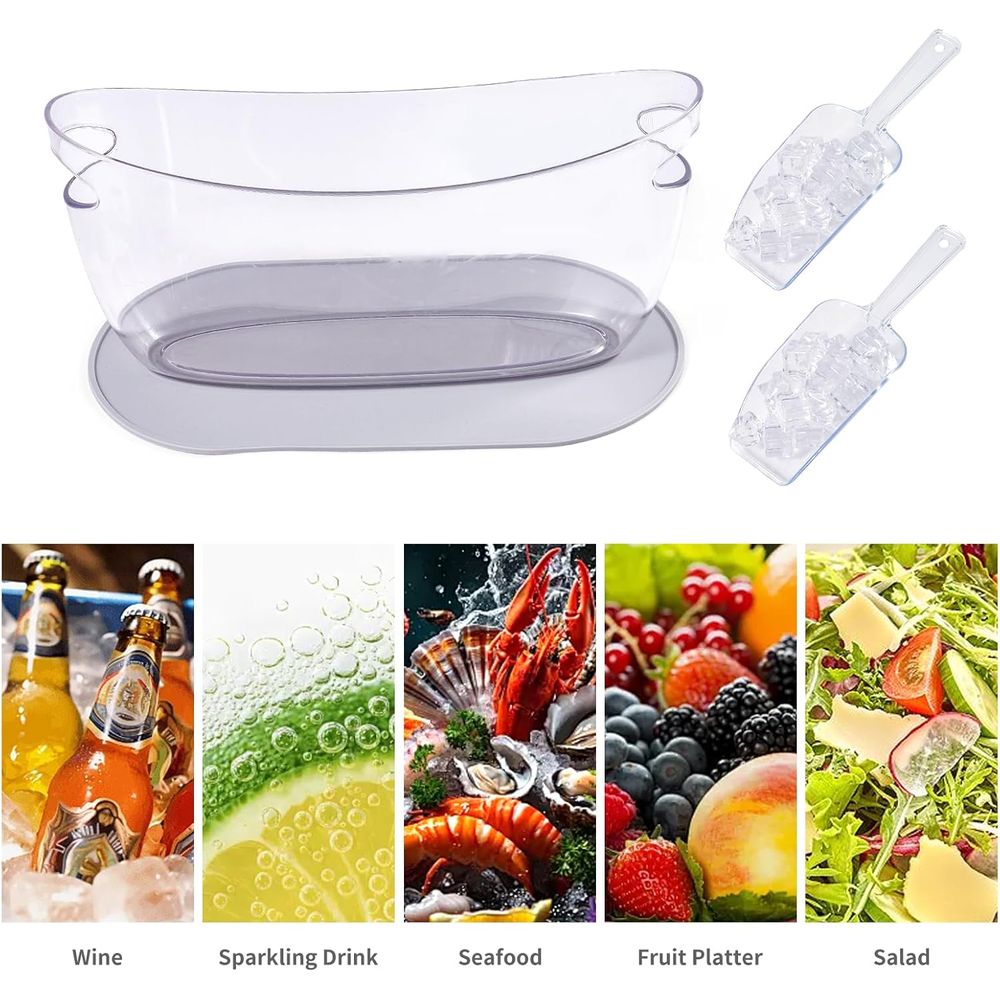 アップグレードされた飲料用タブ、結露防止シリコンパッドとアイ - Party Supplies のレビューと価格