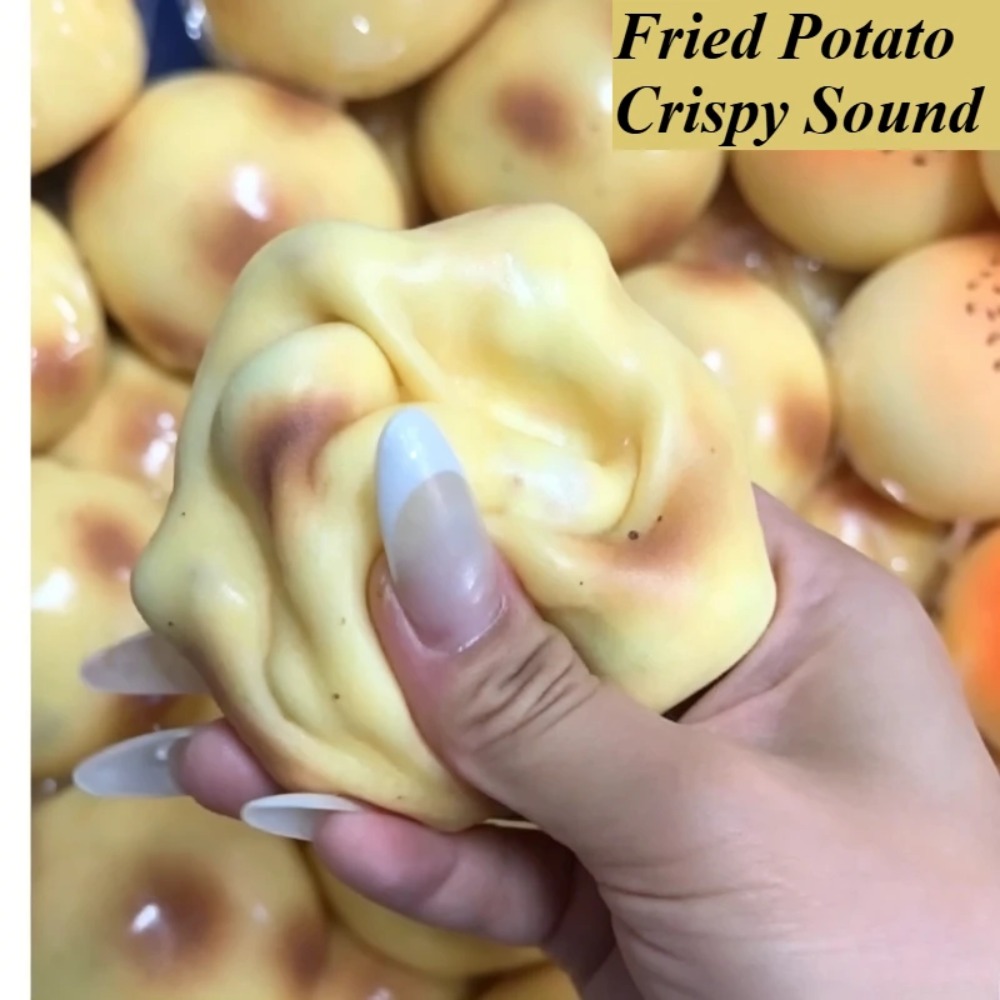 フライドポテト型の柔らかいおもちゃ、カリカリ音がするストレス - Novelty Gifts のレビューと価格