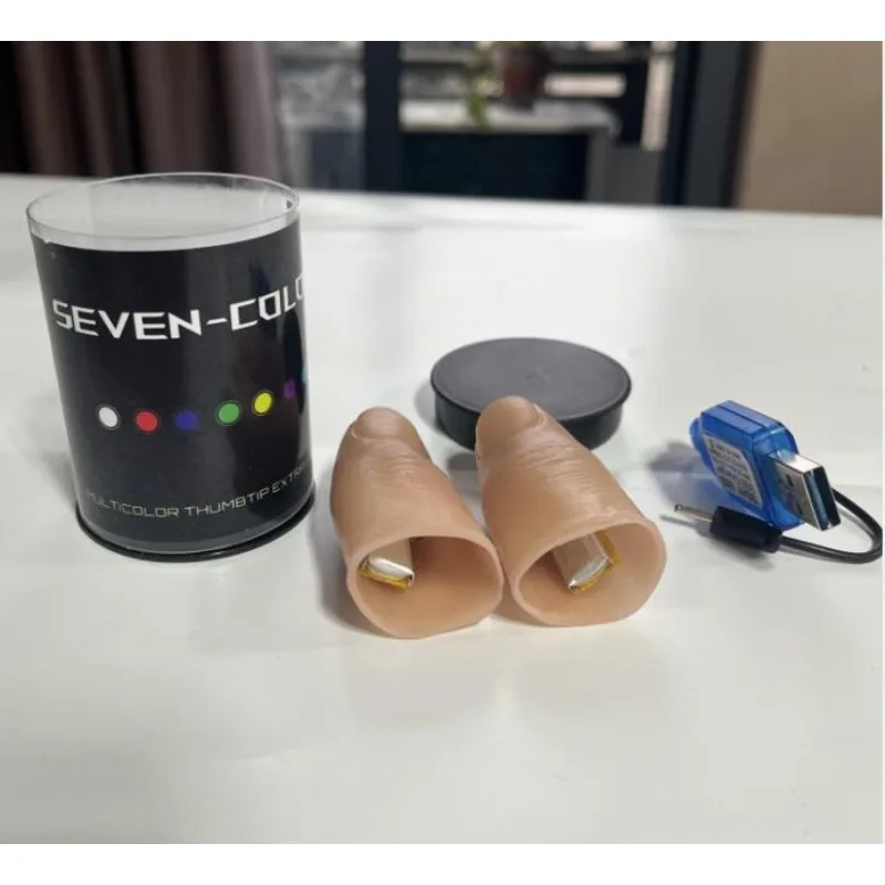 LEDライトセット,7色,超軽量,マジックトリック,プロのラ - Thumb Tip Magic Trick Set のレビューと価格