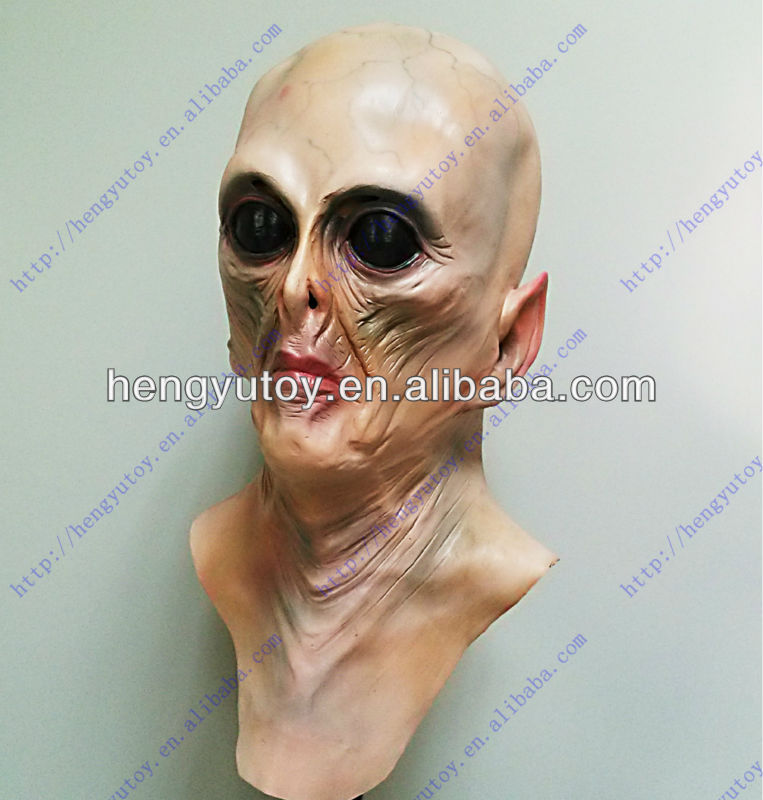 デラックスエイリアンマスクリアルなラテックス全頭マスクコスチ - Latex Alien Mask Realistic のレビューと価格
