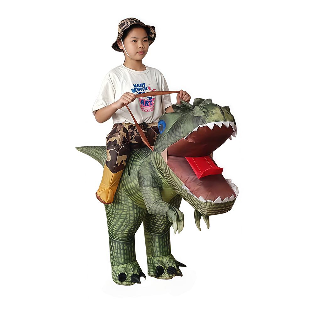 大人用インフレータブル斑点恐竜マウントコスプレコスチューム面 - Inflatable Dinosaur Costume Adult のレビューと価格