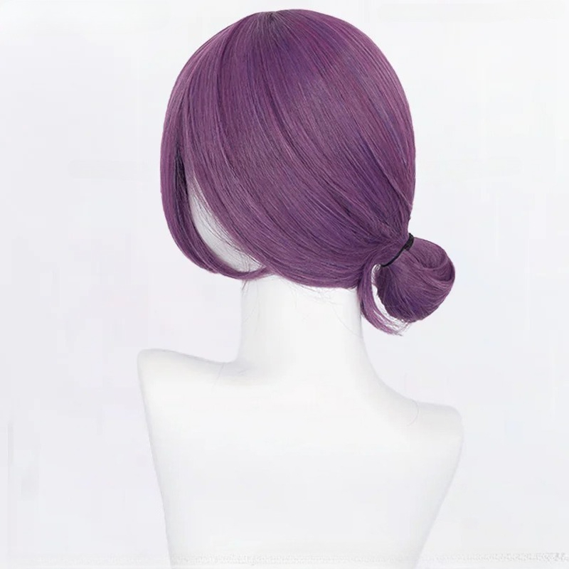 アニメレゼコスプレウィッグ 45 センチメートル紫ウィッグチ - Anime Cosplay Wig Heat Resistant のレビューと価格