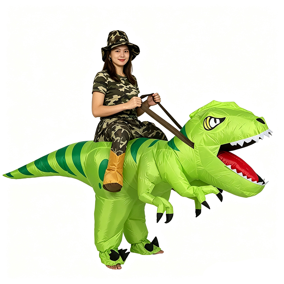 インフレータブルTレックス恐竜コスチューム 大人用着ぐるみ  - Inflatable Dinosaur Costume Adult のレビューと価格