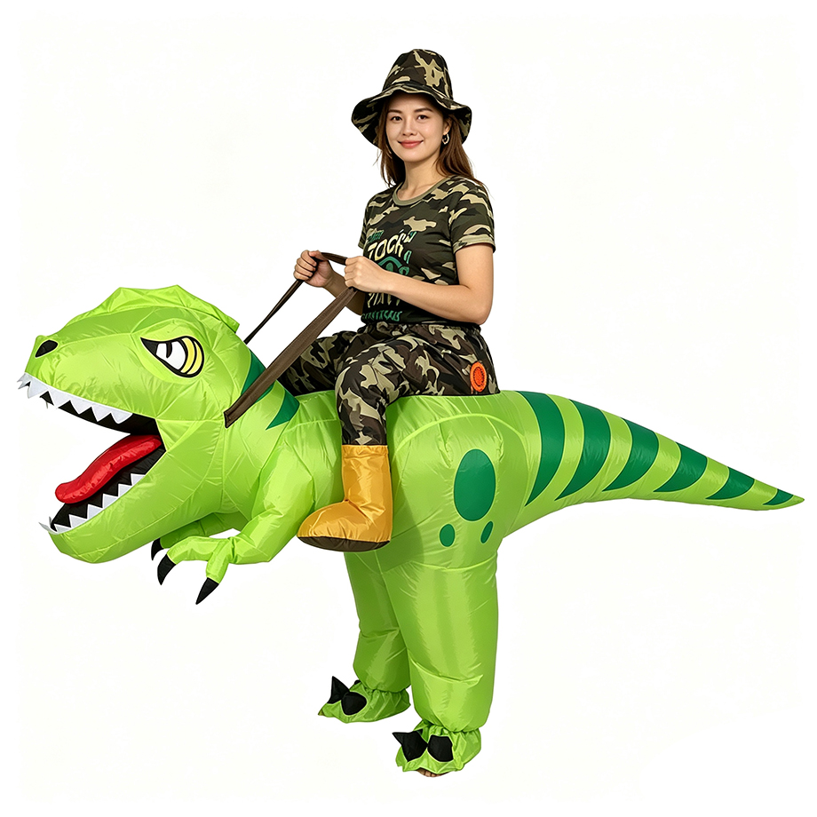 インフレータブルTレックス恐竜コスチューム 大人用着ぐるみ  - Inflatable Dinosaur Costume Adult のレビューと価格