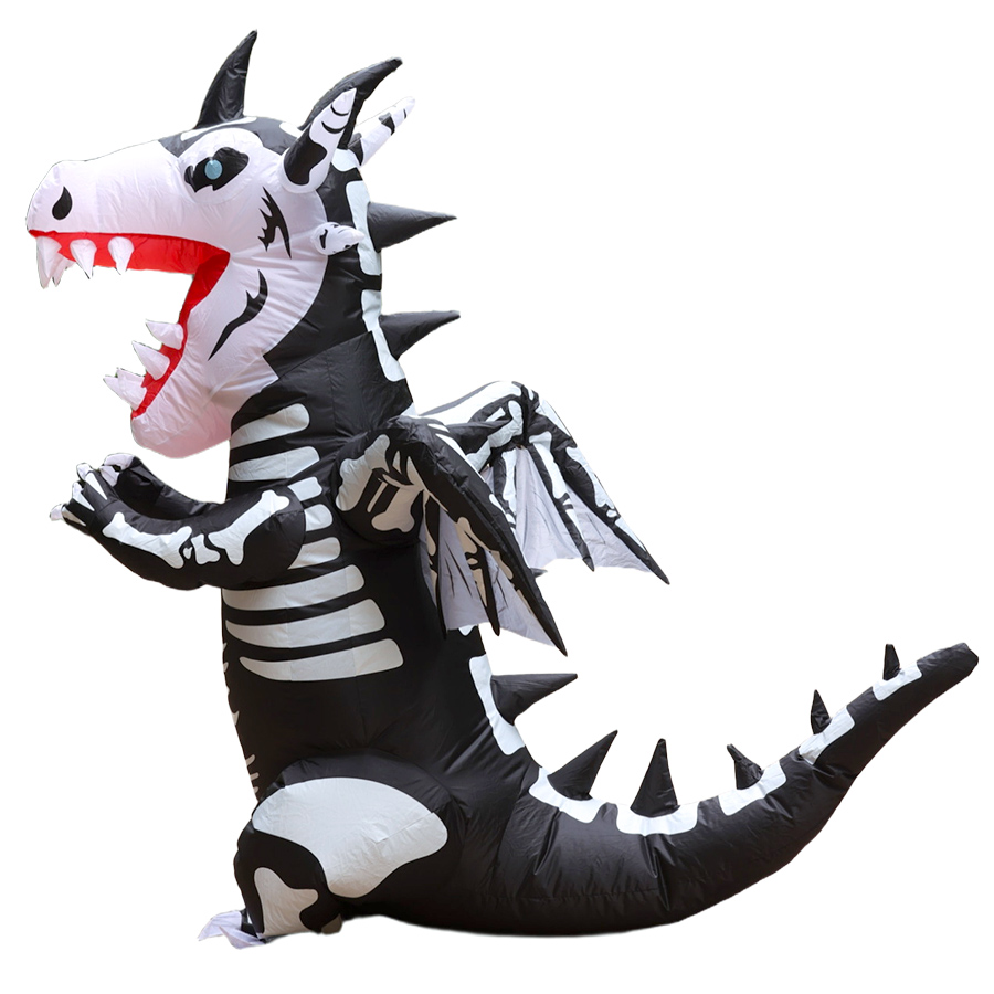 ハロウィン インフレータブル恐竜 大人用コスプレ衣装 ゴース - Inflatable Dinosaur Costume Adult のレビューと価格