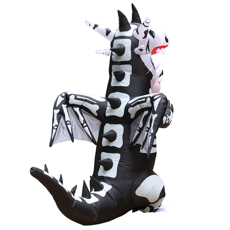 ハロウィン インフレータブル恐竜 大人用コスプレ衣装 ゴース - Inflatable Dinosaur Costume Adult のレビューと価格
