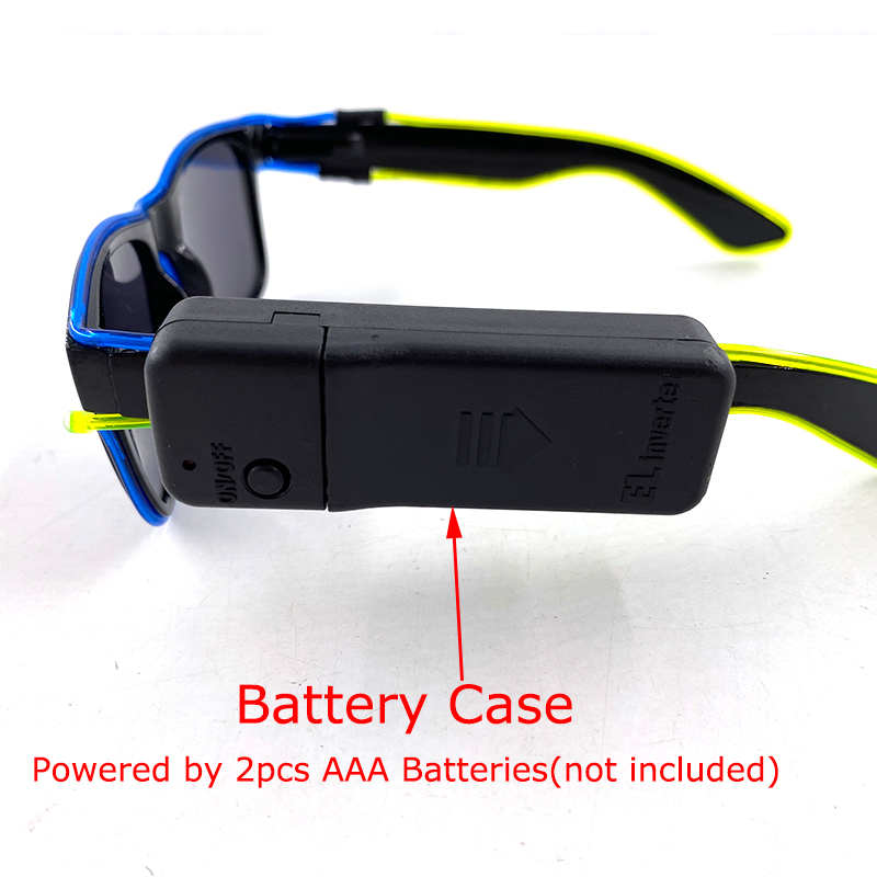 ワイヤレスクールLEDサングラス、グローパーティー用発光メガ - Glow In The Dark Party Glasses のレビューと価格