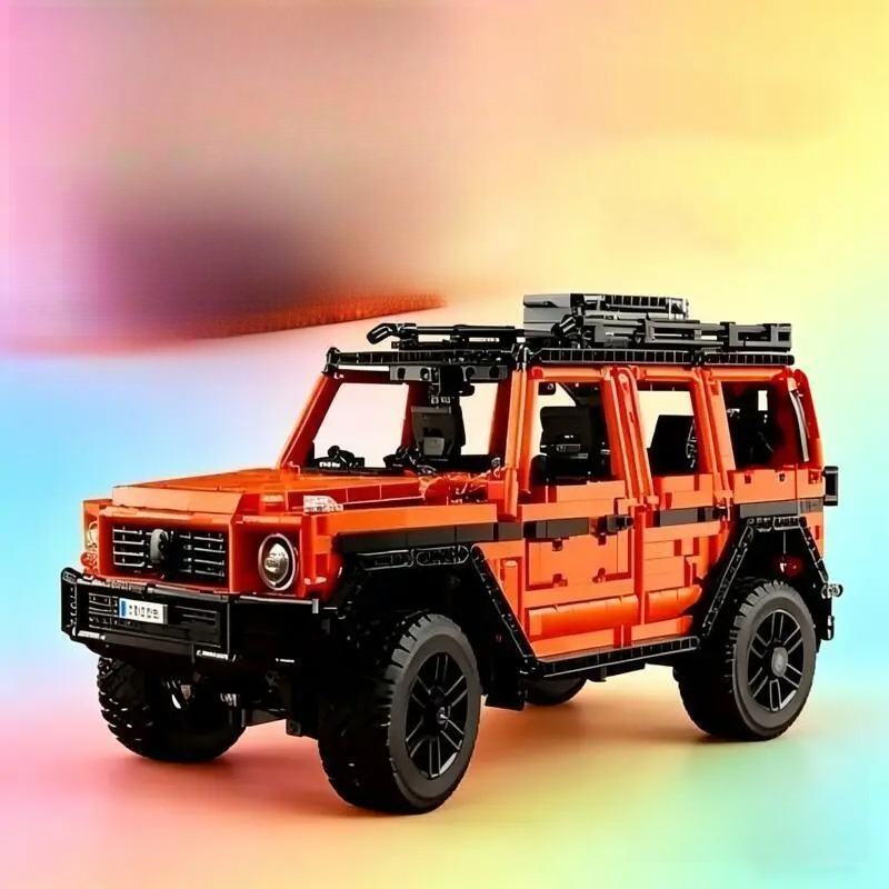 オレンジ色のオフロード車G500は、家庭用パズル組み立て玩具 - Novelty Gifts のレビューと価格
