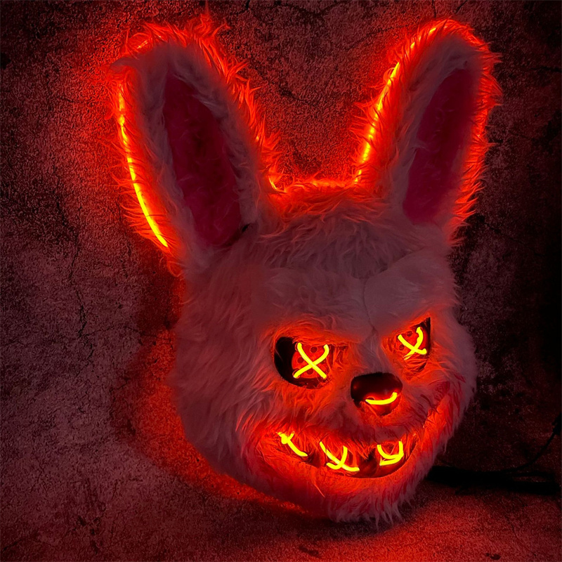 バニーマスク マスカレード LED ウサギ クマ マスク 光 - Led Purge Mask Halloween のレビューと価格
