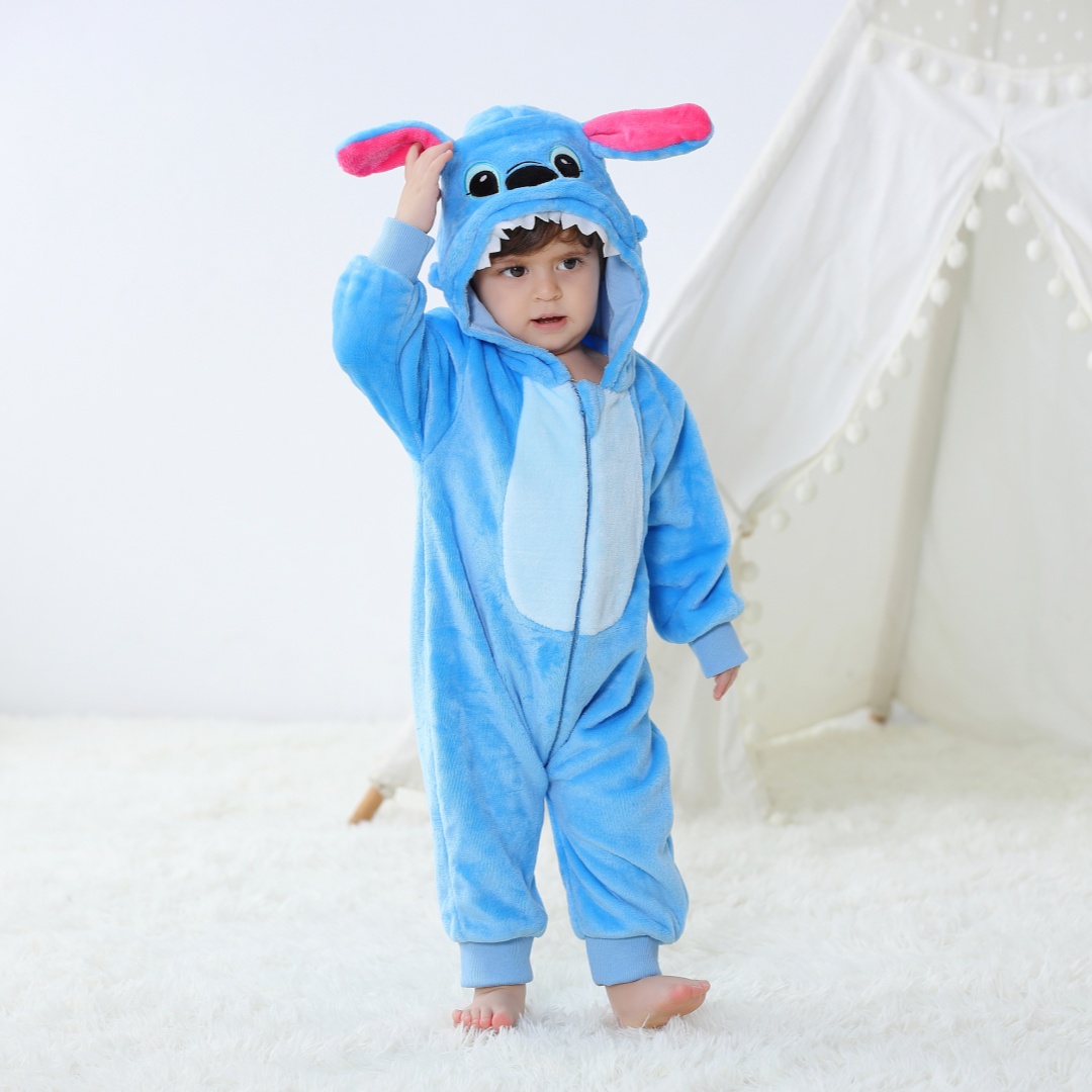 新生児ロンパース幼児長袖服着ぐるみかわいいステッチ動物漫画ジ - Spiderman Jumpsuit Kids のレビューと価格